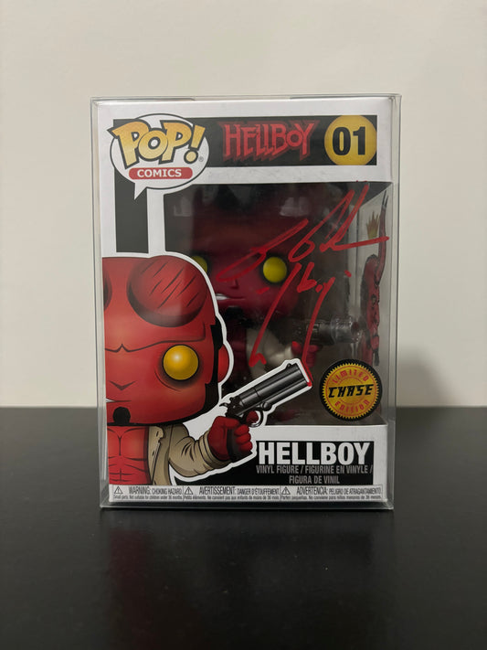 Custom Signed Hellboy Chase Funko Pop